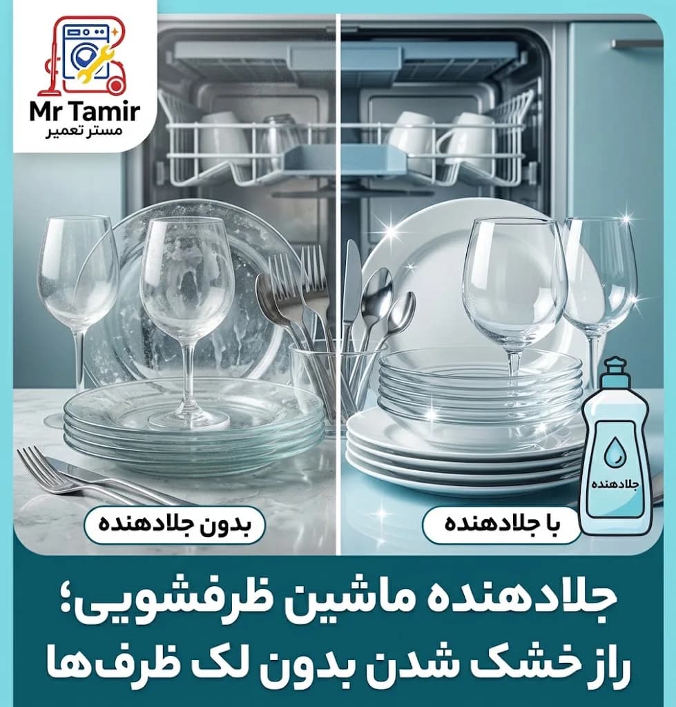 جلادهنده ماشین ظرفشویی؛ راز خشک شدن بدون لک ظرفها